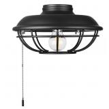 UNIVERSAL MATTE BLACK CEILING FAN LED LIGHT KIT