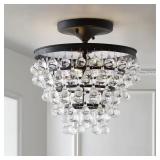 $129 TORONTO 13 IN. METAL/CRYSTAL LED OIL RUBBED B