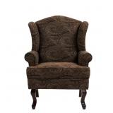 $230 MID-CENTURY RETRO STYLE CRANBERRY LINEN UPHOL