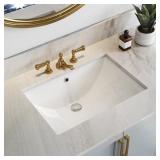 23-5/8 IN. RECTANGULAR GLAZED CERAMIC UNDERMOUNT B