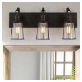 $160 FARMHOUSE RUSTIC OIL-RUBBED BRONZE VANITY LIG