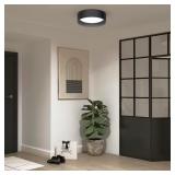 $114 ARTIKA ALTON 13 IN. 1-LIGHT MODERN BLACK INTE