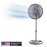 LASKO 16 IN. 3 SPEED OSCILLATING PEDESTAL FAN WITH