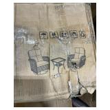 $780 BROWN 3-PIECE WICKER PATIO CONVERSATION SET