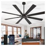 $134 LARGE CEILING FAN NO LIGHT: MODERN 72 INCH 8