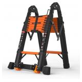 $200 SINMEIRUN TELESCOPING LADDER, 16.5 FT, A FRAM