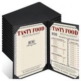 $114 SKYYGEMM 16 PCS LEATHER MENU COVERS HOLDERS F