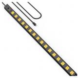 HHSOET 16 OUTLET LONG POWER STRIP, 4FT HEAVY DUTY
