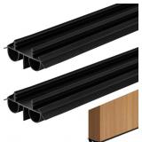 2 PCS 36 INCH DOUBLE BUBBLE KERF DOOR SWEEP KIT, 1