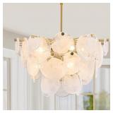 $200 GOLD CHANDELIER FOR BATHROOM ALABASTER DINING