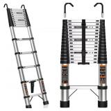 $112 TELESCOPING LADDER 14.5 FT STAINLESS STEEL EX