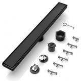 BARONAGE 24 INCH LINEAR SHOWER DRAIN, RECTANGLE SH