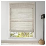 LAZBLINDS CORDLESS BAMBOO ROMAN SHADES FOR WINDOWS