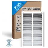 FITS 14X24 DUCT OPENING | STEEL RETURN AIR GRILLE