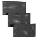 TORACK 3 PCS METAL PEGBOARD PANELS FOR WALL GARAGE