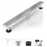 SHOWER DRAIN, LINEAR SHOWER DRAIN 24 INCH(BRUSHED