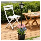59" SOLAR LAMP POST LIGHT,OUTDOOR WATERPROOF SOLAR