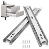 GOLDENWARM 10 PAIR METAL SILVER DRAWER SLIDES 22 I