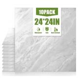 RORA 24X24 INCH PEEL AND STICK FLOOR TILE 10 -PACK