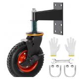 8 INCH GATE WHEEL WITH BRAKE, 600LB CAPACITY HEAVY