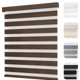 JOYDECO CORDLESS ZEBRA BLINDS FOR WINDOWS, DUAL LA