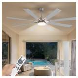 $144 72 INCH CEILING FANS WITH LIGHTS AND REMOTE,