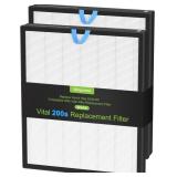 2 PACK VITAL 200S REPLACEMENT FILTER FOR LEVOIT VI