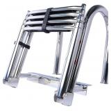 $163 4 STEP PONTOON BOAT LADDER, 316 STAINLESS STE