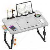 LAPTOP DESK FOR BED HEIGHT ADJUSTABLE, LAP BED TAB