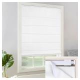 LAZBLINDS CORDLESS ROMAN SHADES - NO DRILL EASY IN