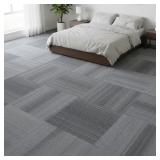 $140 LITA COMMERCIAL CARPET TILES GRADUAL GRAY, 24