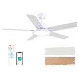 ORISON CEILING FANS WITH LIGHTS, 52 INCH LOW PROFI