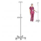 IV POLE WITH WHEELS MEDICAL PORTABLE IV STAND POLE
