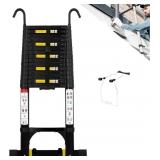 $220 20.3 FT TELESCOPING LADDER WITH STABILIZERS,