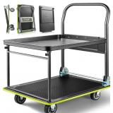 $120 HEAVY DUTY PUSH CART DOLLY (700 LBS), FOLDABL