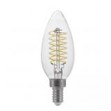 60-WATT EQUIVALENT B11 DIMMABLE E12 CANDELABRA FIN