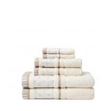 BALIO 6-PIECE 100% TURKISH COTTON BATH TOWEL SET I