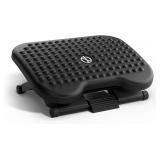 STAPLES ERGONOMIC TILT ADJUSTABLE FOOTREST, BLACK