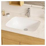 GLACIER BAY 22 IN. CERAMIC RECTANGULAR UNDERMOUNT