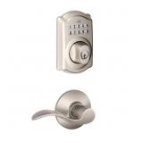 $159 CAMELOT SATIN NICKEL ELECTRONIC KEYPAD DEADBO