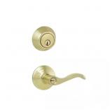 NAPLES POLISHED BRASS COMBO PACK WITH SINGLE CYLIN