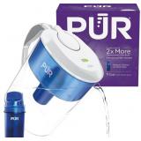 PUR 11-CUP WATER PITCHER, 1 FILTER, CLEANER, GREAT