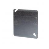 4 IN. METALLIC BLANK SQUARE ELECTRICAL BOX COVER