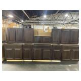 10 PC. ESPRESSO KITCHEN CABINET SET
