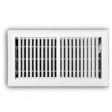 6 IN. X 12 IN. 2-WAY STEEL FLOOR REGISTER IN WHITE