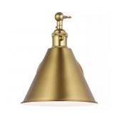 SALEM 1-LIGHT SATIN BRASS WALL SCONCE WITH SATIN B