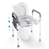 RAISED TOILET SEAT 7-POSITION HEIGHT ADJUSTMENT 19