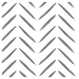 CHEVRON BRUSH MARKS BLACK AND WHITE NON-PASTED WAL