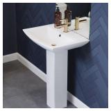 $161 SUBLIME PEDESTAL BATHROOM VESSEL SINK ROUND S