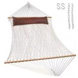 13 FT. DOUBLE ROPE HAMMOCKS, TRADITIONAL HAND WOVE